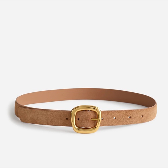 Madewell Accessories - NWT Madewell Scuptural Buckle Belt Size Large Cumin (Tan)